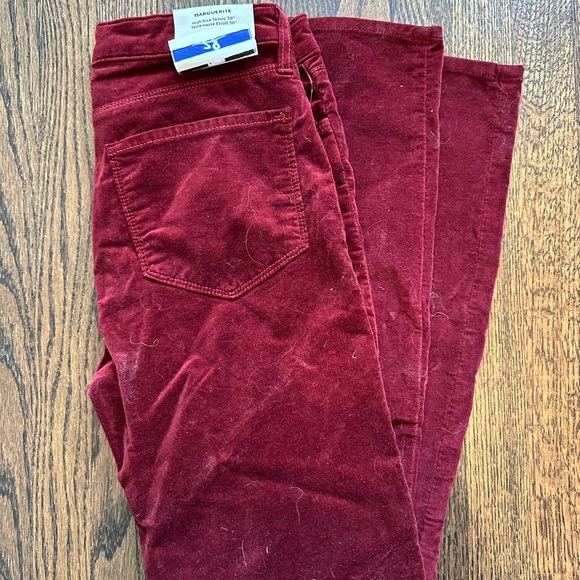 L’Agence Red Corduroy Pants